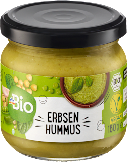Pasta tartinabilă de hummus cu mazăre dmBio