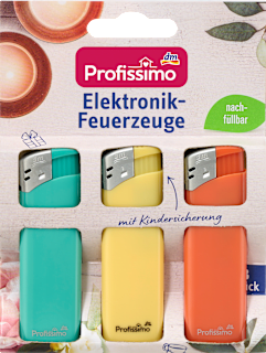 Elektronik-Feuerzeuge sortiert Profissimo