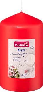 Lumânare stâlp 140/80 roșu mac Profissimo