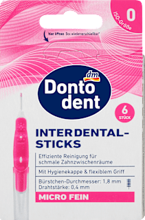 Interdentalni štapići pink - MICRO FINE ISO 0 (0,4mm) Dontodent