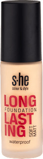 Fondotinta Longlasting Soft Matt Waterproof 190/001 Ivory s-he colour&style