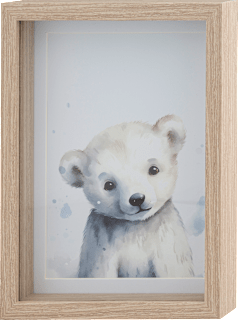 Boxbilderrahmen Kids mit Passepartout 13x 18 cm Paradies