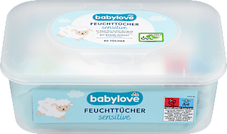 Vlhčené utierky sensitive v boxe babylove