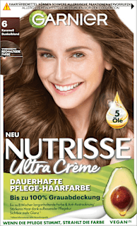 Nutrisse Creme dauerhafte Pflege-Haarfarbe - Nr. 60 Karamell Dunkelblond GARNIER NUTRISSE