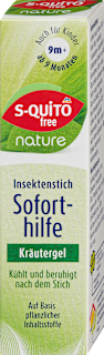Bylinný gél okamžitá pomoc po uštipnutí hmyzom Nature S-QUiTO free