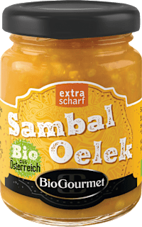 Gewürzzubereitung Sambal Oelek Extra scharf BioGourmet