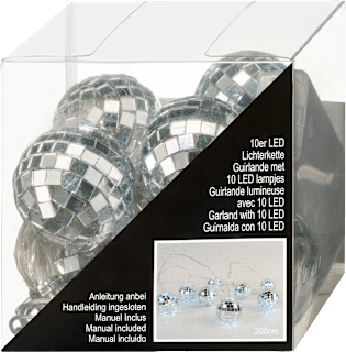 LED Lichterkette "Diskokugel", silber Dekorieren & Einrichten