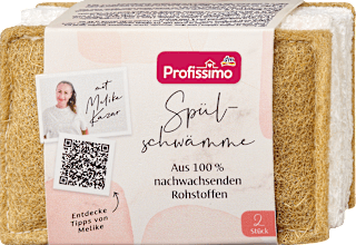 Spužva za pranje posuđa od celuloze, 7 x 11 cm Profissimo