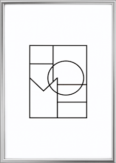 Bilderrahmen  Easy 30x45 cm silber Paradies