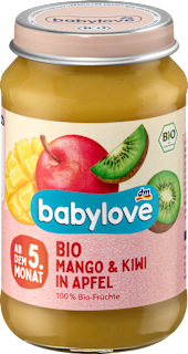 Piure de mango cu kiwi și măr ECO babylove