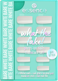what the fake! umělé nehty 04 BARE WHITE essence