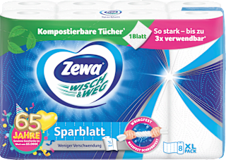 Küchenrolle Wisch&Weg Sparblatt (8x74 Blatt) Zewa