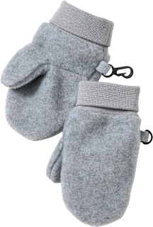 Fäustlinge aus Fleece, grau, Gr. 2 PUSBLU