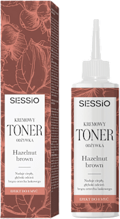 Kremowy toner-odżywka do włosów Hazelnut Brown SESSIO