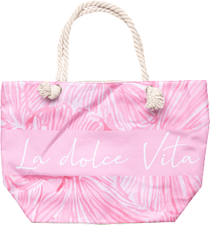 Strandtasche pink "La dolce Vita" PURSET