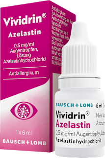 Vividrin Azelastin 0,5 mg/ml Augentropfen, Lösung Azelastinhydrochlorid Vividrin