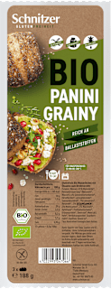 Aufbackbrötchen, Panini Grainy mit Ölsamen (3 Stück) Schnitzer