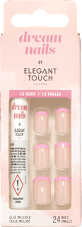 Künstliche Nägel Dream Nails Pink Tips Elegant Touch