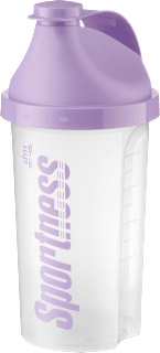 Shaker za pripravo napitkov, lila (500 ml) Sportness