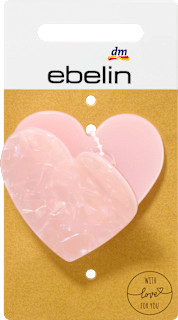 Haarklammer Herz rosa ebelin
