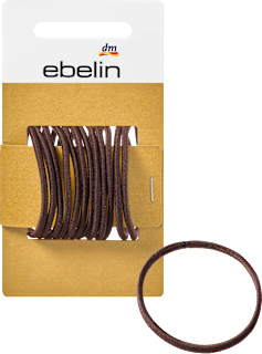 Gumki cienkie do włosów w kolorze brązowym ebelin