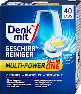 Таблетки за миялна машина Multi Power 12, 40x21g Denkmit