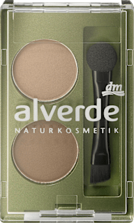 Duo puder za obrve – 02 brown alverde NATURKOSMETIK