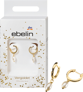 Creolen vergoldet mit Perlen ebelin