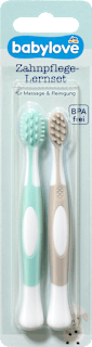 Zahnpflege-Lernset mint/beige babylove