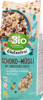 Bio gluténmentes csokoládés müzli dmBio