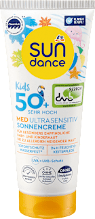 Kids Med Ultra Sensitiv otroška krema za zaščito pred soncem, ZF 50+ (zelo visoka zaščita) sundance