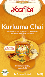 Gewürztee "Kurkuma Chai" mit Kurkuma, Zimt & Ingwer (17 Beutel) YOGI TEA