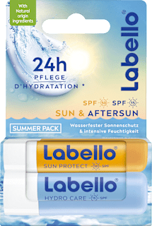 Lippenpflegestift Sun LSF 50 & Hydro LSF 15 Sommermix Set​ (2x4,8 g) Labello