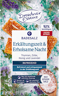 Badesalz Erkältungszeit & Erholsame Nacht Dresdner Essenz