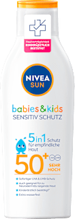 Sonnenmilch Kids, Schutz & Pflege sensitiv, LSF 50+ NIVEA SUN