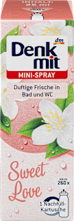 Odświeżacz powietrza minispray wkład Sweet Love Denkmit