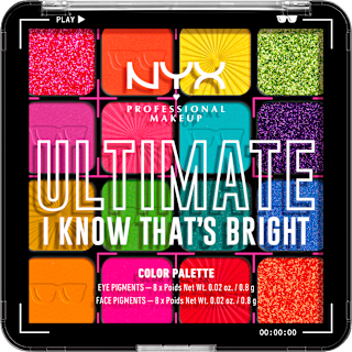 Szemhéjpúder paletta Ultimate - Nr. 04 I Know That’s Bright NYX PROFESSIONAL MAKEUP