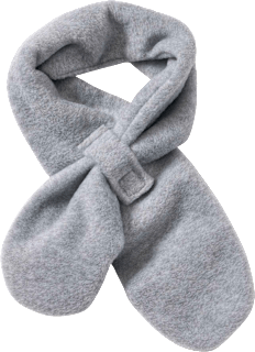 Schal aus Fleece, grau PUSBLU