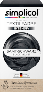 Textilfarbe Samt Schwarz Simplicol