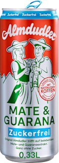 Erfrischungsgetränk Mate & Guarana Zuckerfrei Almdudler
