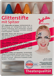 Glitterstifte mit Spitzer Jofrika