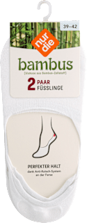 Bambus Füssling Socken weiß, Gr. 39-42 (2 Paar) nur die