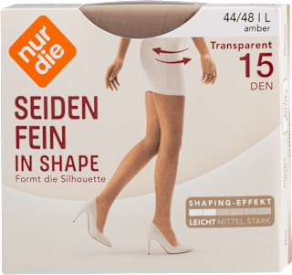Seidenfein in Shape Strumpfhose amber 15 DEN, Gr. 44/48 nur die