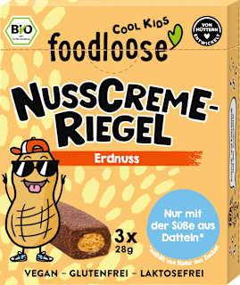 Schokoriegel Nusscreme Erdnuss foodloose