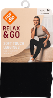 Relax & Go Leggings Soft Touch schwarz, Gr. 40/42 nur die