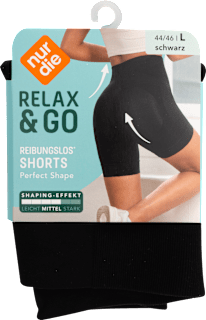 Relax & Go Shorts reibungslos schwarz, Gr. 44/46 nur die
