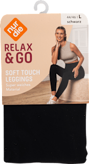 Relax & Go Leggings Soft Touch schwarz, Gr. 44/46 nur die