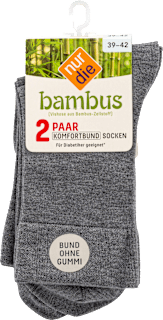 Komfortbund Socken hellgrau Gr. 39-42 (2 Paar) nur die