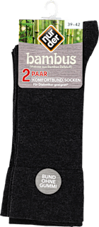 Bambus Herrensocken Komfort anthrazit, Gr. 39-42 (2 Paar) nur die
