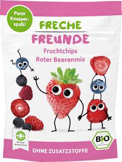 Kindersnack Fruchtchips Roter Beerenmix, ab 3 Jahren Freche Freunde